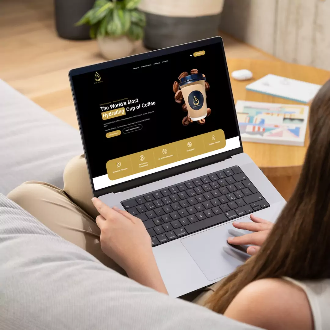 A new business website and landing page design by Midnight Monkey for Aqua Santa