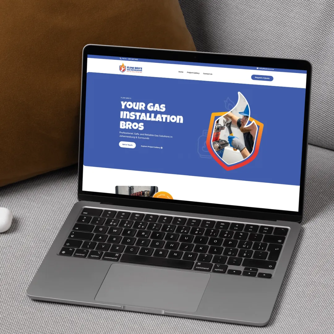 A new fun website design for Flow Bro's designed by Midnight Monkey